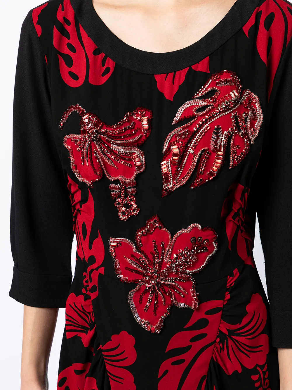 Femme Prada Robe Courte à Fleurs 7 Femme Prada Robe Courte à Fleurs – Image 5