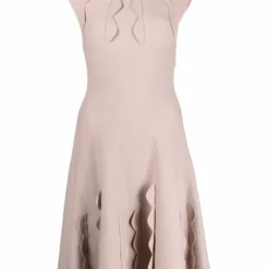 Femme Christian Dior Robe évasée à Bords Festonnés Pre-owned (années 2000)