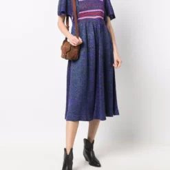 Femme Kansai Yamamoto Robe Mi-longue En Maille Intarsia (années 1980) 8 Femme Kansai Yamamoto Robe Mi-longue En Maille Intarsia (années 1980) -Promos Féerie Jupe Boutique 17633020 37117726 1000