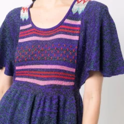 Femme Kansai Yamamoto Robe Mi-longue En Maille Intarsia (années 1980) 11 Femme Kansai Yamamoto Robe Mi-longue En Maille Intarsia (années 1980) -Promos Féerie Jupe Boutique 17633020 37118783 1000