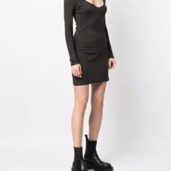 Femme Helmut Lang Robe Courte à Détail Croisé (années 1990) -Promos Féerie Jupe Boutique 17636072 38448269 1000