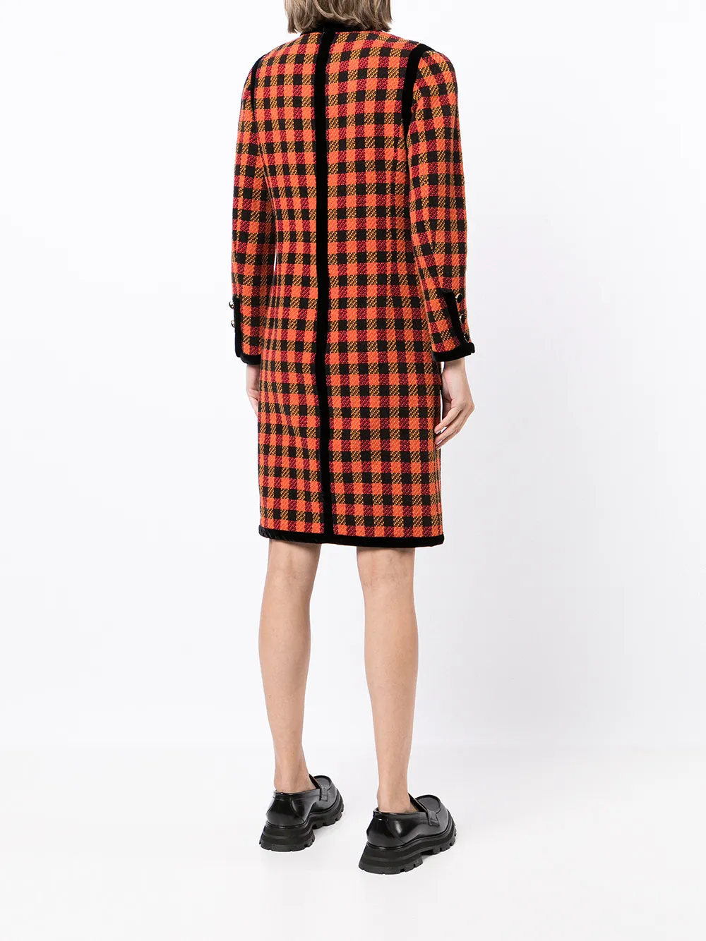 Femme CHANEL Robe à Carreaux (années 1990) 6 Femme CHANEL Robe à Carreaux (années 1990) – Image 4