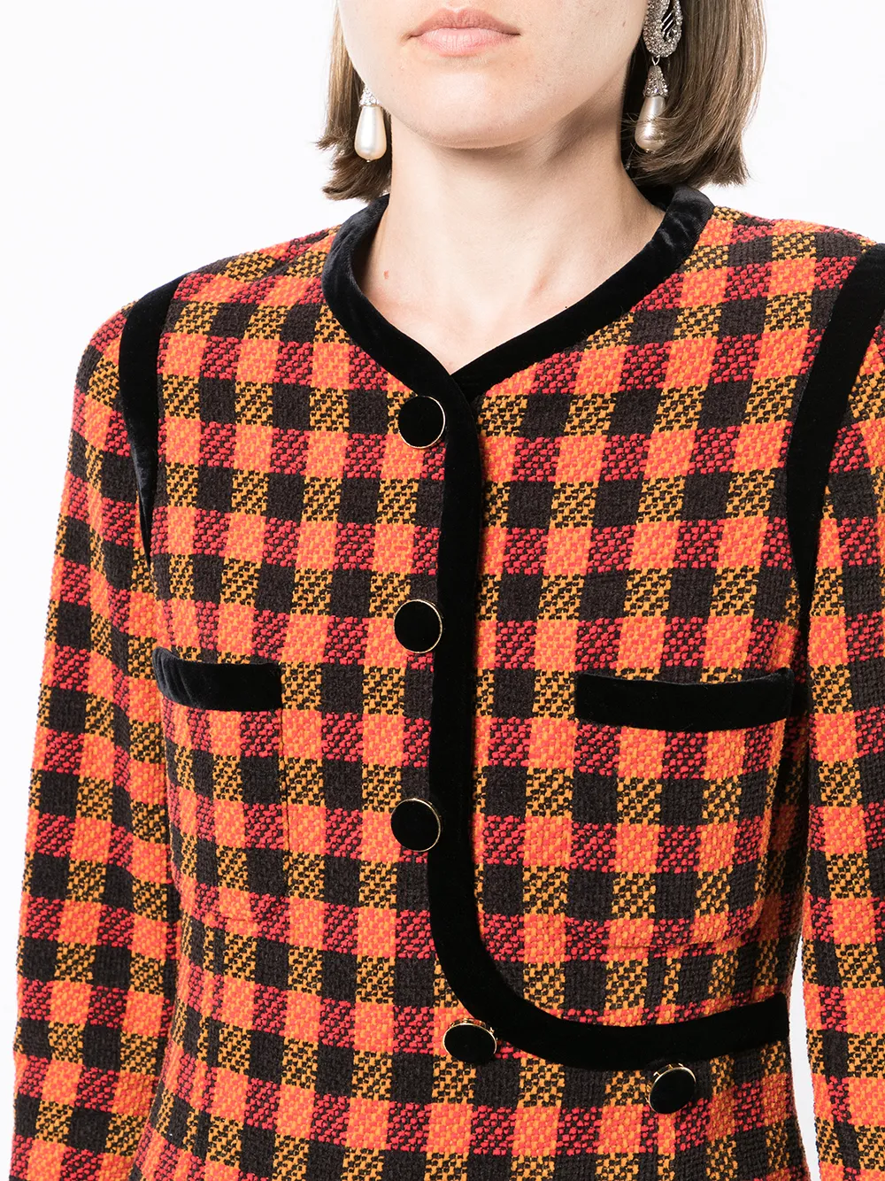 Femme CHANEL Robe à Carreaux (années 1990) 7 Femme CHANEL Robe à Carreaux (années 1990) – Image 5