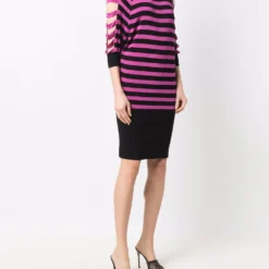 Femme Jean Paul Gaultier Robe Rayée à Découpes (années 2000) 9 Femme Jean Paul Gaultier Robe Rayée à Découpes (années 2000) -Promos Féerie Jupe Boutique 17641482 37119369 1000