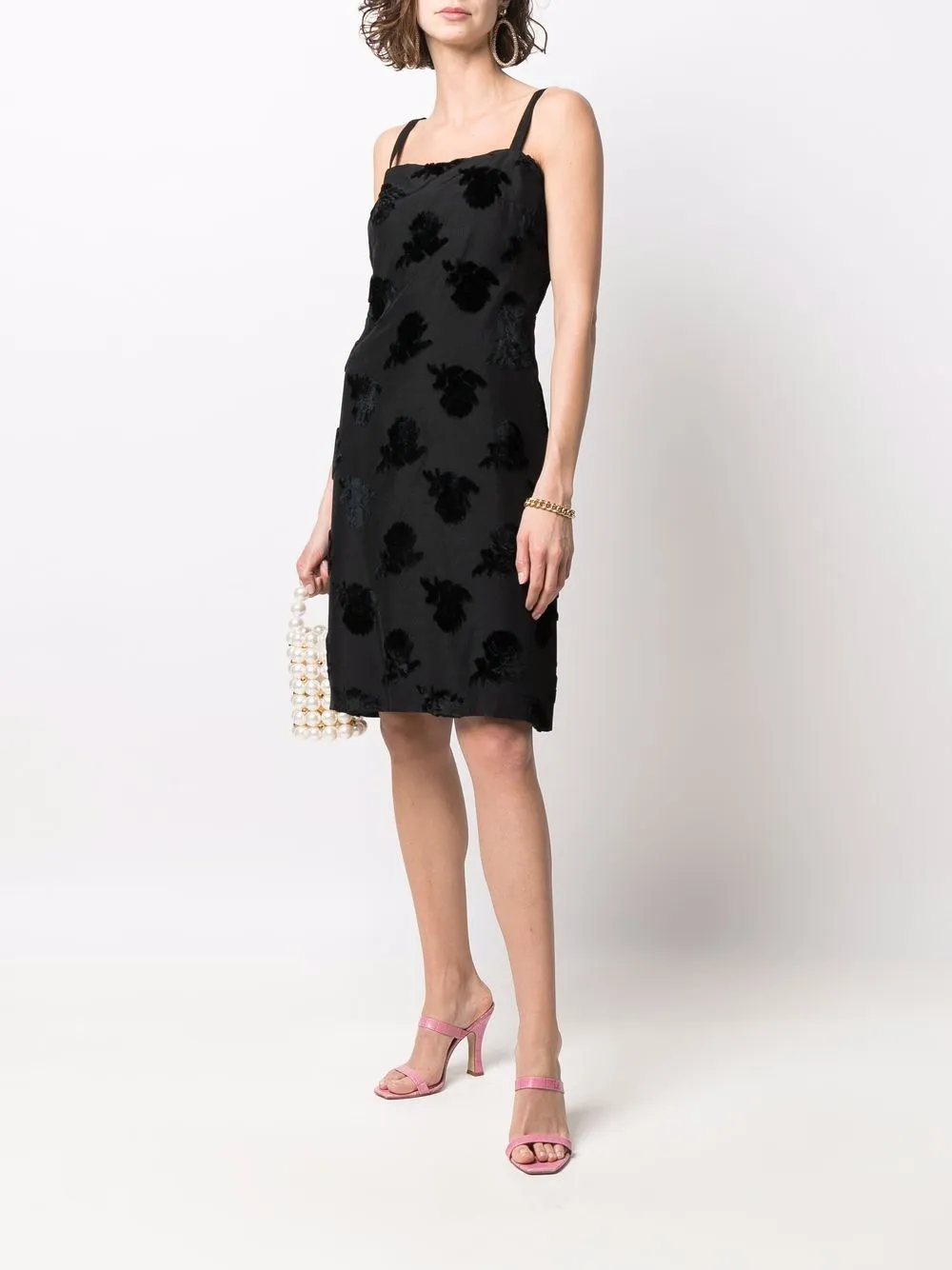 Femme A.N.G.E.L.O. Vintage Cult Robe-nuisette à Fleurs (années 1960) 4 Femme A.N.G.E.L.O. Vintage Cult Robe-nuisette à Fleurs (années 1960) – Image 2