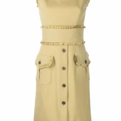 Femme Valentino Garavani Robe Sans Manches à Volants (années 1990)