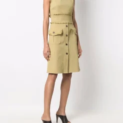 Femme Valentino Garavani Robe Sans Manches à Volants (années 1990) -Promos Féerie Jupe Boutique 17673593 37729559 1000