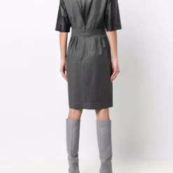 Femme CHANEL Robe En Cuir à Design Patchwork (années 2010) -Promos Féerie Jupe Boutique 17680016 37232963 1000