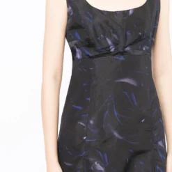 Celine Femme Céline Robe Mi-longue En Soie à Imprimé Abstrait Pre-owned -Promos Féerie Jupe Boutique 17694592 37437714 1000