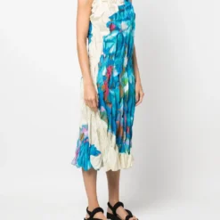 Femme Issey Miyake Robe Mi-longue Froncée à Imprimé Abstrait (années 2000) 9 Femme Issey Miyake Robe Mi-longue Froncée à Imprimé Abstrait (années 2000) -Promos Féerie Jupe Boutique 17729408 40198543 1000