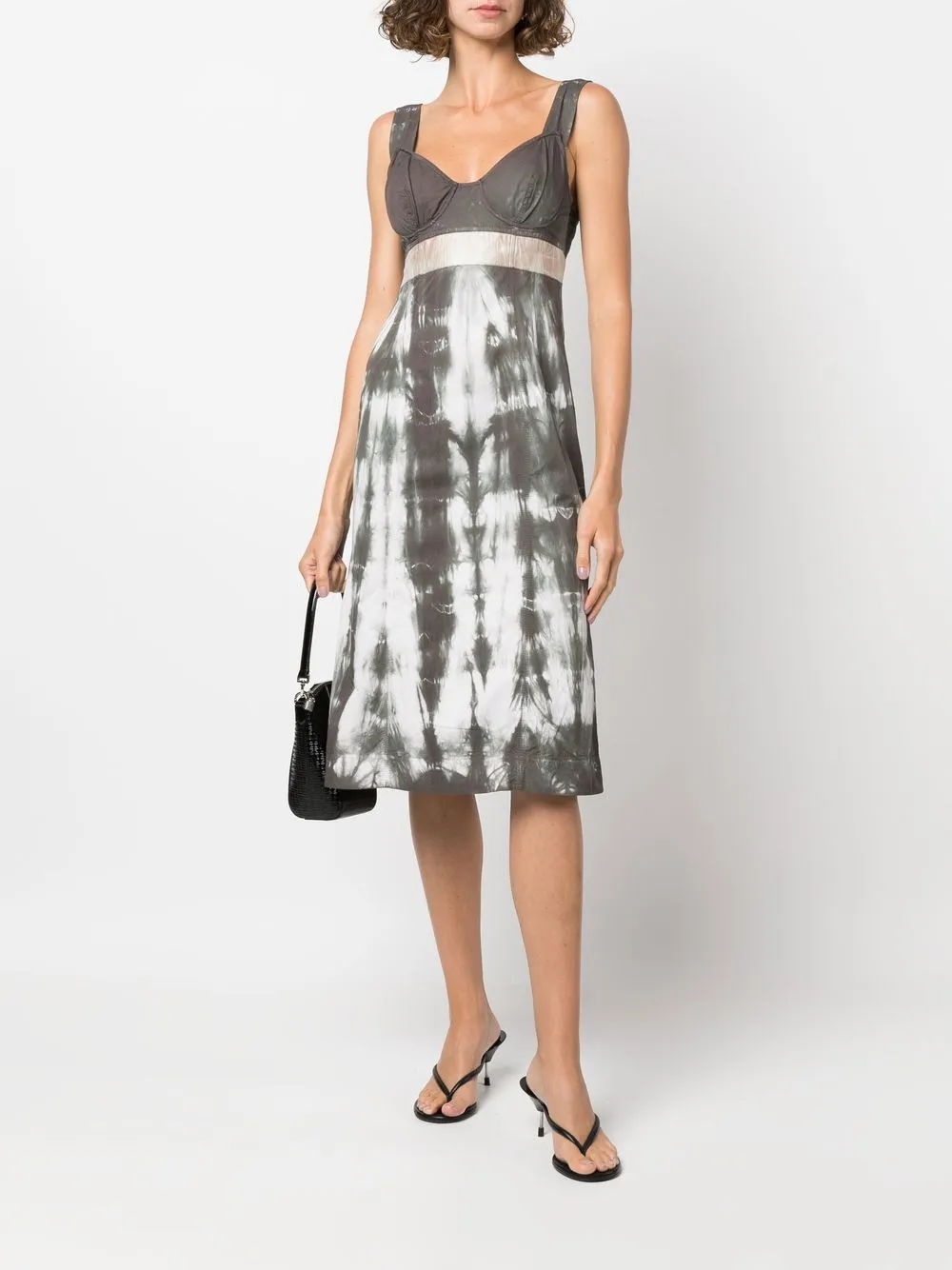 Femme Prada Robe-bustier à Imprimé Tie Dye (années 2000) 4 Femme Prada Robe-bustier à Imprimé Tie Dye (années 2000) – Image 2