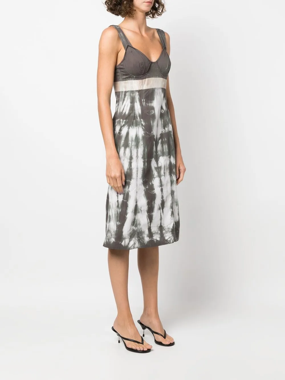Femme Prada Robe-bustier à Imprimé Tie Dye (années 2000) 5 Femme Prada Robe-bustier à Imprimé Tie Dye (années 2000) – Image 3