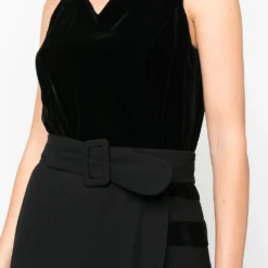 Femme Valentino Garavani Robe Ceinturée à Design Superposé (années 1980) 11 Femme Valentino Garavani Robe Ceinturée à Design Superposé (années 1980) -Promos Féerie Jupe Boutique 18025023 40204134 1000