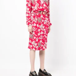 Femme CHANEL Robe Camélia à Manches Longues (années 1980-1990) 9 Femme CHANEL Robe Camélia à Manches Longues (années 1980-1990) -Promos Féerie Jupe Boutique 18138690 38721284 1000