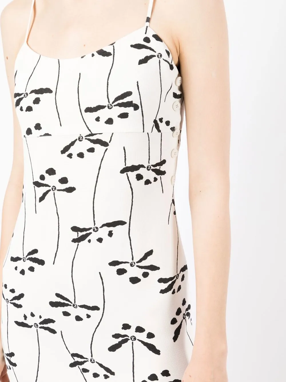 Femme CHANEL Robe-nuisette En Soie CC à Fleurs (1998) 7 Femme CHANEL Robe-nuisette En Soie CC à Fleurs (1998) – Image 5