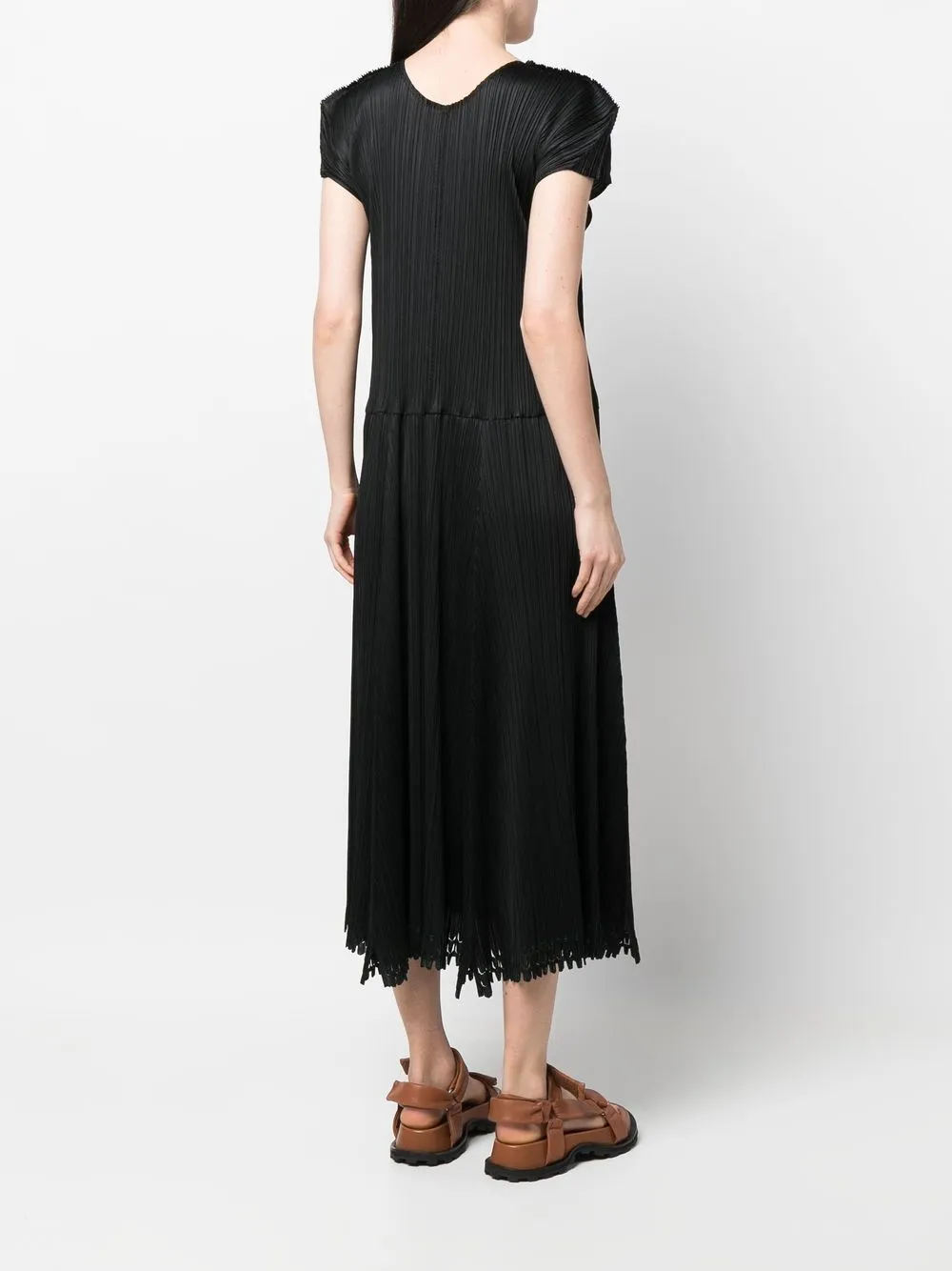 Femme Issey Miyake Robe Pleats Please évasée (années 2000) 6 Femme Issey Miyake Robe Pleats Please évasée (années 2000) – Image 4