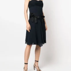 Femme CHANEL Robe-bustier En Soie (années 1990) 9 Femme CHANEL Robe-bustier En Soie (années 1990) -Promos Féerie Jupe Boutique 18374607 39447761 1000