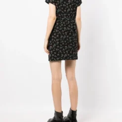Femme Junya Watanabe Comme Des Garçons Robe Fleurie à Col Orné De Chaînes (années 2010) -Promos Féerie Jupe Boutique 18388372 39559273 1000