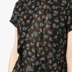 Femme Junya Watanabe Comme Des Garçons Robe Fleurie à Col Orné De Chaînes (années 2010) -Promos Féerie Jupe Boutique 18388372 39559284 1000