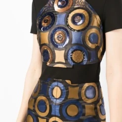 Femme Versace Robe Imprimée à Manches Courtes 11 Femme Versace Robe Imprimée à Manches Courtes -Promos Féerie Jupe Boutique 18390490 39525820 1000