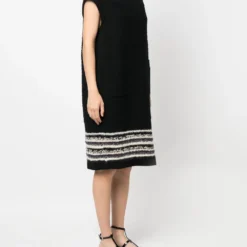 Femme CHANEL Robe En Maille à Détails En Tweed -Promos Féerie Jupe Boutique 18445829 40210663 1000