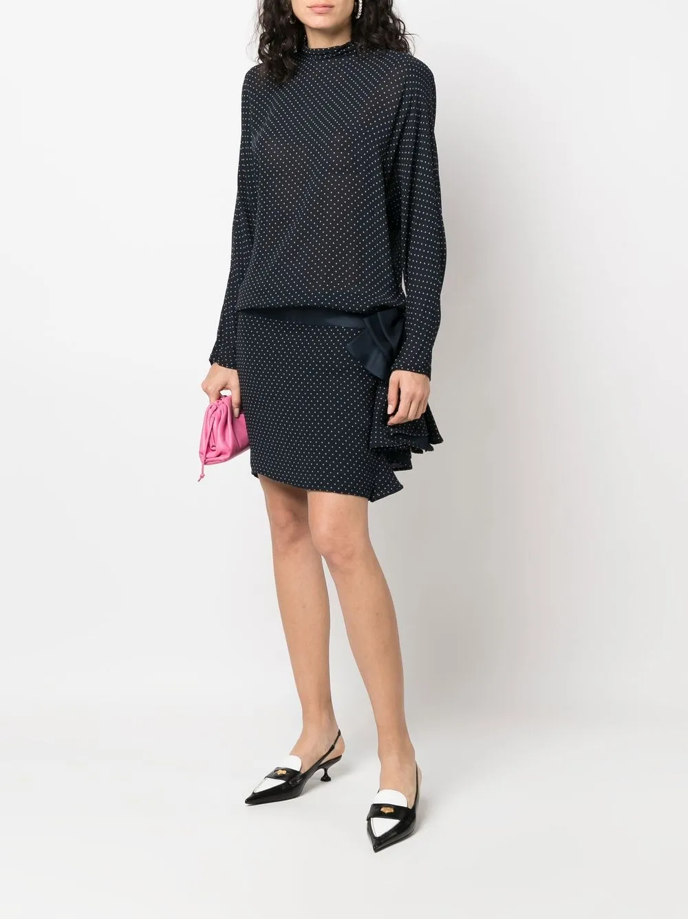 Femme A.N.G.E.L.O. Vintage Cult Robe à Pois (années 1980) 4 Femme A.N.G.E.L.O. Vintage Cult Robe à Pois (années 1980) – Image 2