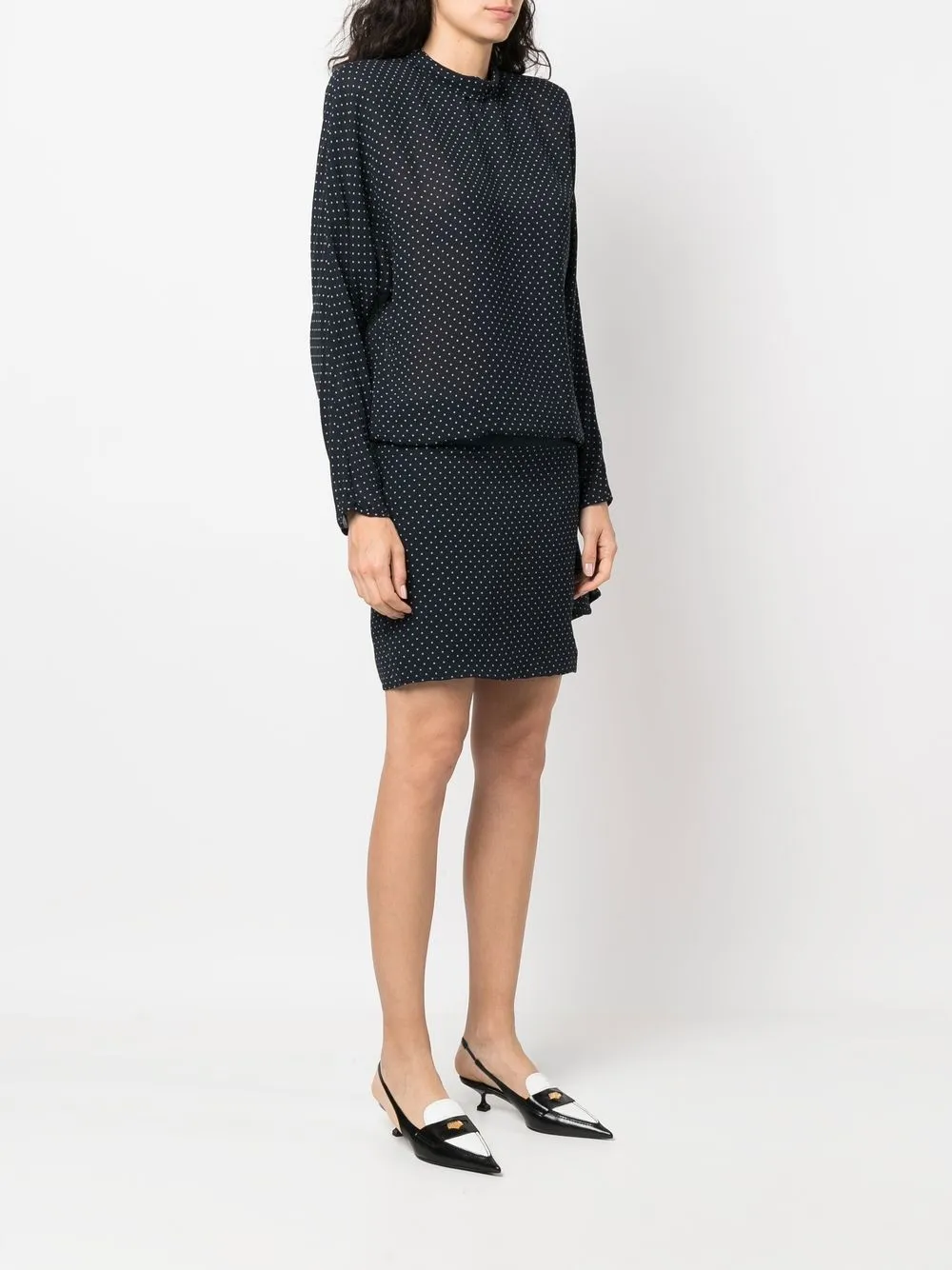 Femme A.N.G.E.L.O. Vintage Cult Robe à Pois (années 1980) 5 Femme A.N.G.E.L.O. Vintage Cult Robe à Pois (années 1980) – Image 3