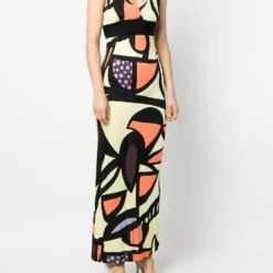 Femme Missoni Robe Longue à Imprimé Abstrait (années 2010) -Promos Féerie Jupe Boutique 18577965 41158361 1000