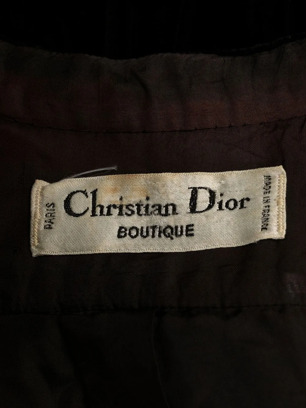Femme Christian Dior Robe En Velours à Manches Longue Pre-owned (années 1970) 8 Femme Christian Dior Robe En Velours à Manches Longue Pre-owned (années 1970) – Image 6