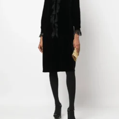 Femme Christian Dior Robe En Velours à Manches Longue Pre-owned (années 1970) 9 Femme Christian Dior Robe En Velours à Manches Longue Pre-owned (années 1970) -Promos Féerie Jupe Boutique 18610952 40659587 1000