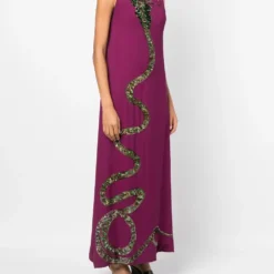 Femme A.N.G.E.L.O. Vintage Cult Robe Sans Manches Brodée De Sequins à Motif Serpent (années 1990) 9 Femme A.N.G.E.L.O. Vintage Cult Robe Sans Manches Brodée De Sequins à Motif Serpent (années 1990) -Promos Féerie Jupe Boutique 18670905 40999993 1000