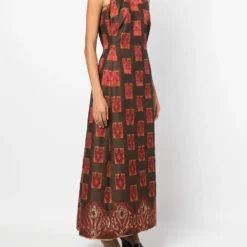 Femme A.N.G.E.L.O. Vintage Cult Robe Sans Manches En Soie à Motif En Jacquard (années 1960) 8 Femme A.N.G.E.L.O. Vintage Cult Robe Sans Manches En Soie à Motif En Jacquard (années 1960) -Promos Féerie Jupe Boutique 18672302 41002092 1000