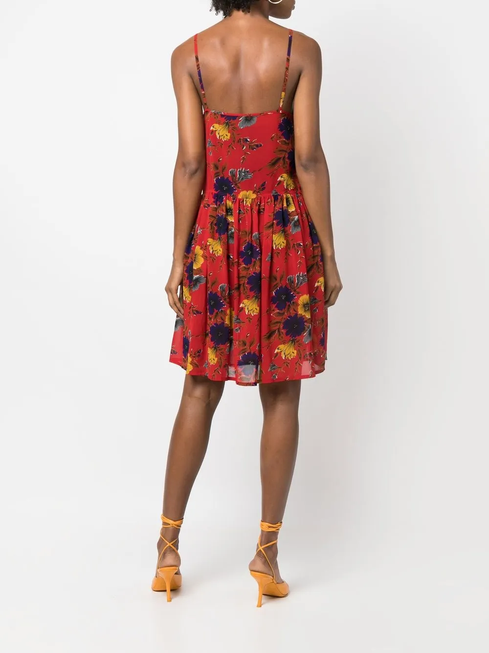 Femme Jean Paul Gaultier Robe Courte évasée à Fleurs (1989) 6 Femme Jean Paul Gaultier Robe Courte évasée à Fleurs (1989) – Image 4