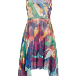 Femme Jean Paul Gaultier Robe à Imprimé Abstrait (années 1990)