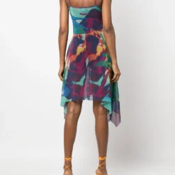 Femme Jean Paul Gaultier Robe à Imprimé Abstrait (années 1990) -Promos Féerie Jupe Boutique 18676463 40717275 1000