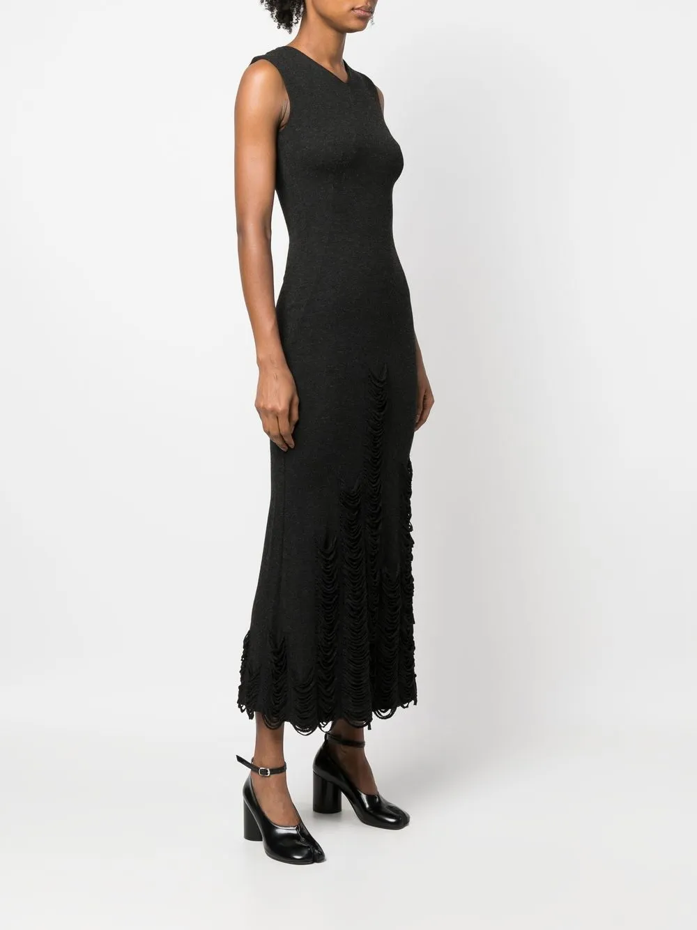 Femme Jean Paul Gaultier Robe En Maille à Volants (années 2000) 5 Femme Jean Paul Gaultier Robe En Maille à Volants (années 2000) – Image 3