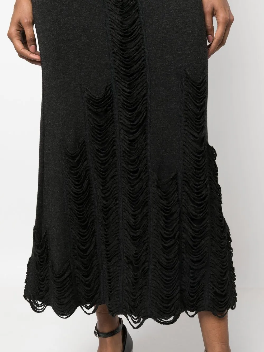 Femme Jean Paul Gaultier Robe En Maille à Volants (années 2000) 7 Femme Jean Paul Gaultier Robe En Maille à Volants (années 2000) – Image 5