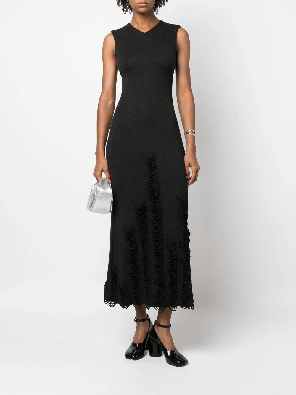 Femme Jean Paul Gaultier Robe En Maille à Volants (années 2000) 4 Femme Jean Paul Gaultier Robe En Maille à Volants (années 2000) – Image 2