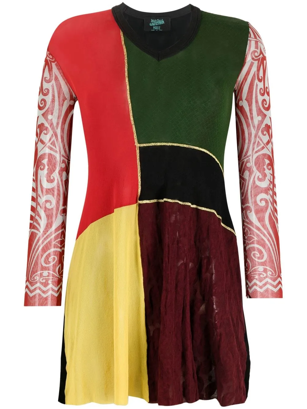 Femme Jean Paul Gaultier Robe Cyberbaba Courte à Design à Empiècements (1996) 3 Femme Jean Paul Gaultier Robe Cyberbaba Courte à Design à Empiècements (1996)