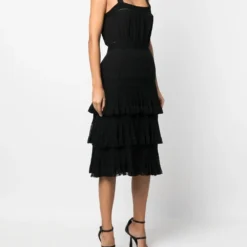 Femme CHANEL Robe Volantée à Design Superposé (2005) -Promos Féerie Jupe Boutique 18842633 41178814 1000