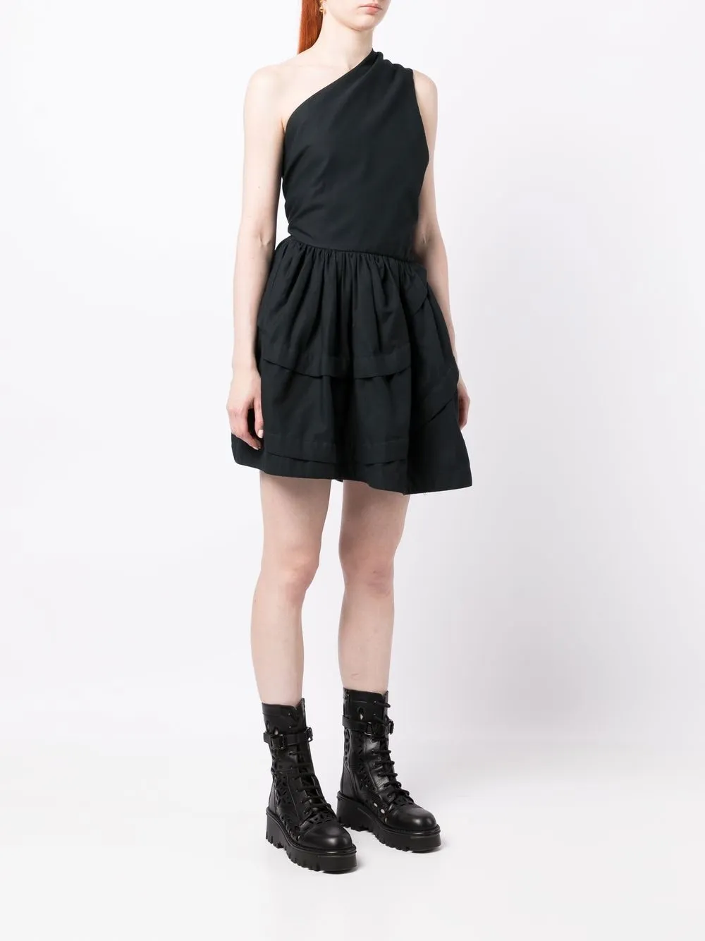 ALAIA Femme Alaïa Robe Longue à Design Asymétrique à Une épaule (années 2010) 5 ALAIA Femme Alaïa Robe Longue à Design Asymétrique à Une épaule (années 2010) – Image 3