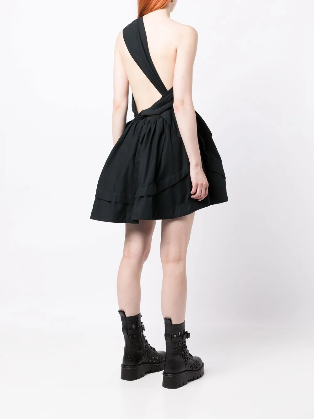 ALAIA Femme Alaïa Robe Longue à Design Asymétrique à Une épaule (années 2010) 6 ALAIA Femme Alaïa Robe Longue à Design Asymétrique à Une épaule (années 2010) – Image 4