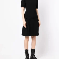 Femme CHANEL Robe Nervurée à Manches Courtes 9 Femme CHANEL Robe Nervurée à Manches Courtes -Promos Féerie Jupe Boutique 18906305 41115735 1000