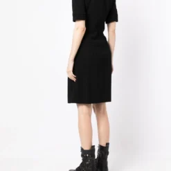 Femme CHANEL Robe Nervurée à Manches Courtes 10 Femme CHANEL Robe Nervurée à Manches Courtes -Promos Féerie Jupe Boutique 18906305 41116697 1000