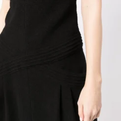 Femme CHANEL Robe Nervurée à Manches Courtes 11 Femme CHANEL Robe Nervurée à Manches Courtes -Promos Féerie Jupe Boutique 18906305 41116719 1000