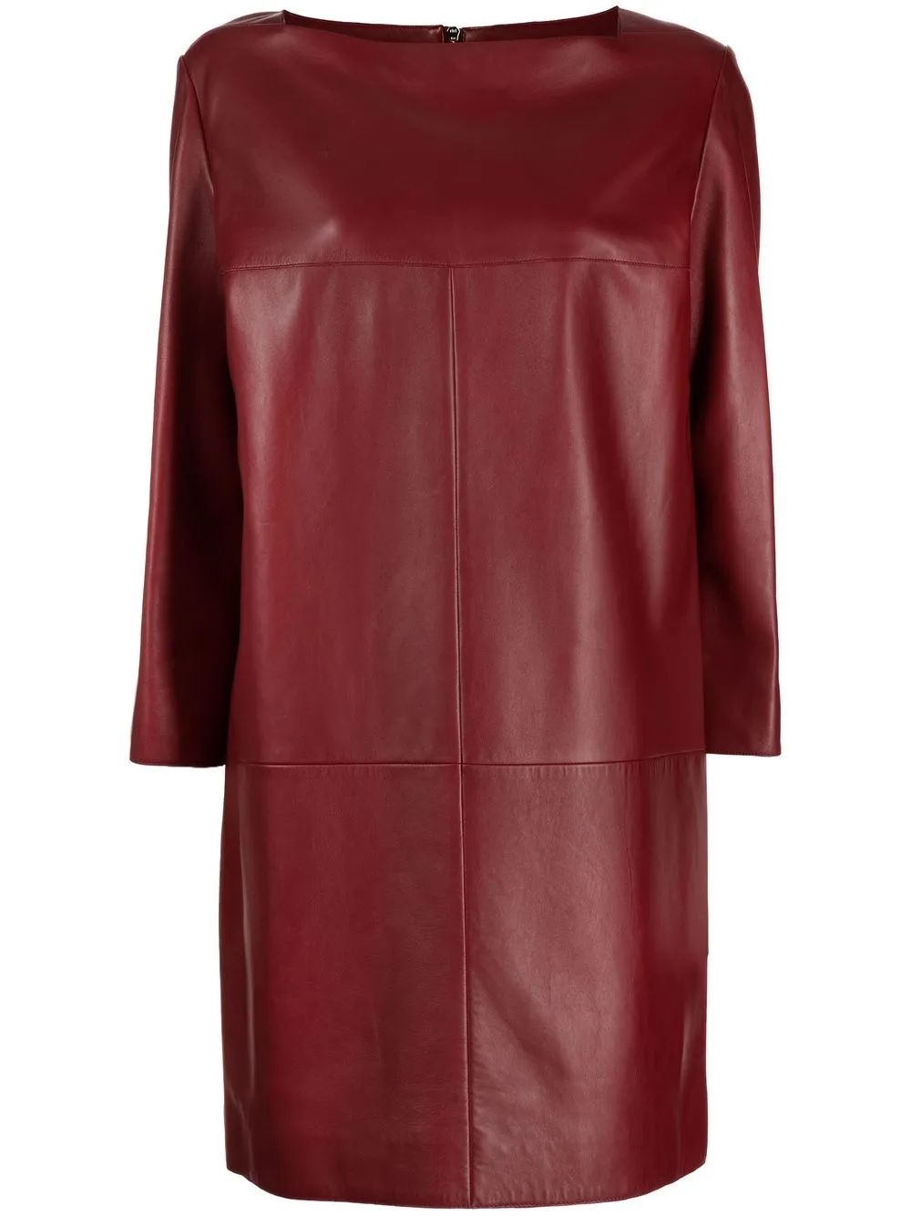 Femme Hermès Robe En Cuir à Manches Longues Pre-owned 3 Femme Hermès Robe En Cuir à Manches Longues Pre-owned