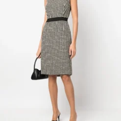 Femme Christian Dior Robe Sans Manches à Damiers Pre-owned (années 2010) -Promos Féerie Jupe Boutique 19016694 41559112 1000