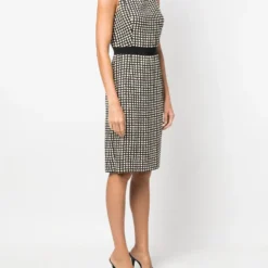 Femme Christian Dior Robe Sans Manches à Damiers Pre-owned (années 2010) -Promos Féerie Jupe Boutique 19016694 41559118 1000