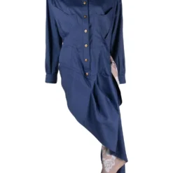 Femme Thierry Mugler Robe-chemise à Design Asymétrique