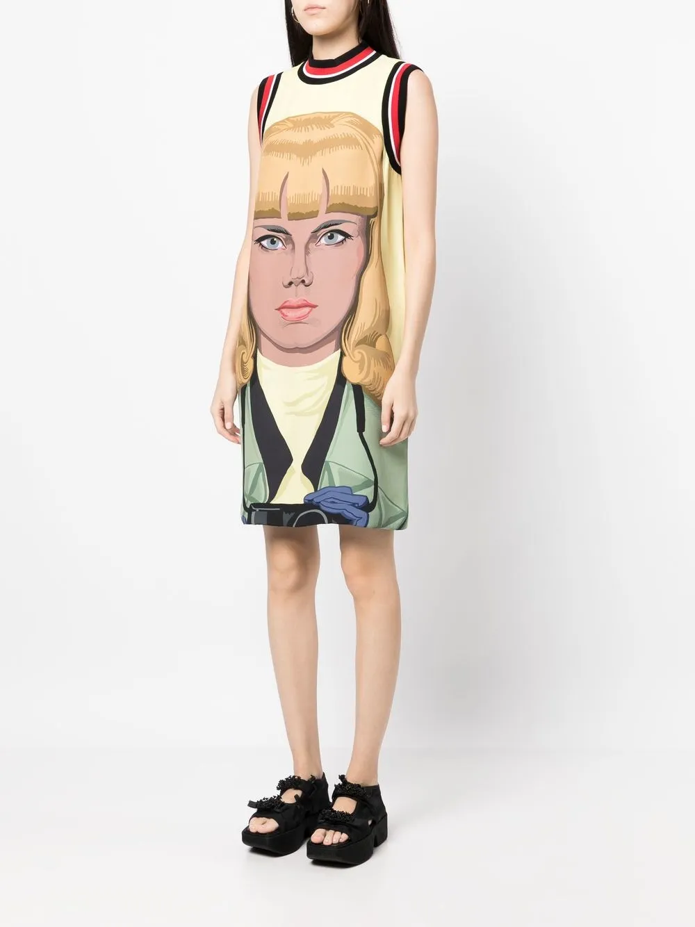 Femme Prada Robe Imprimée à Design Sans Manches (2014) 5 Femme Prada Robe Imprimée à Design Sans Manches (2014) – Image 3